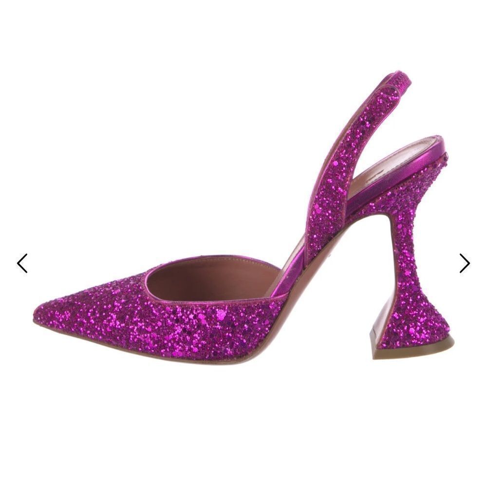 Amina Muaddi Pink Stiletto Heels#21